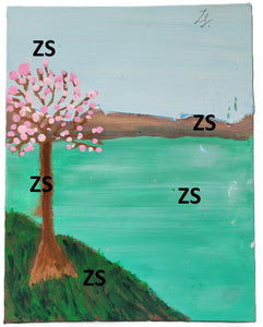 Painting - Cherry Blossom Island