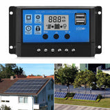 20A Solar Charge Controller - LCD Display - 2 USB