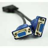 DMS-59 / MS-59 59-Pin Male to Dual VGA Female Y Splitter