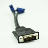 DMS-59 / MS-59 59-Pin Male to Dual VGA Female Y Splitter