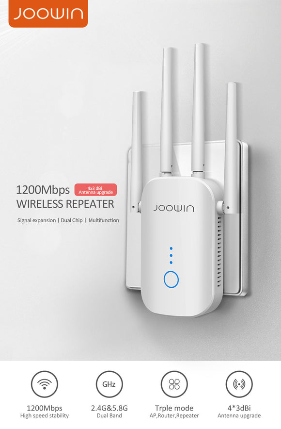 JOOWIN 1200Mbps WiFi Range Extender - Repeater