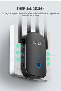 Joowin 1200Mbps Black Wifi Range Extender