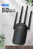 Joowin 1200Mbps Black Wifi Range Extender