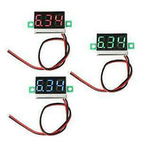 Mini 2 Wires DC 4.5V - 30V LED Digital Display Voltmeter