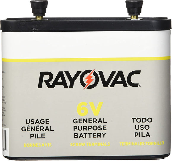 Brand New Rayovac 918 Lantern Battery, 6 Volt Screw Terminals