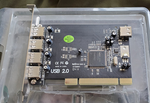 4 Port USB 2.0 PCI Card PCI-USBNEC101-5P-2