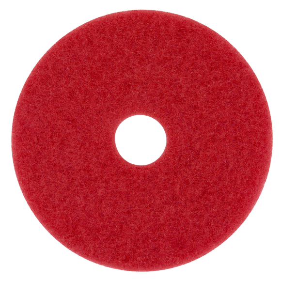 Red Buffing Pad - Conventional Floor Pad 10 inch 10pcs